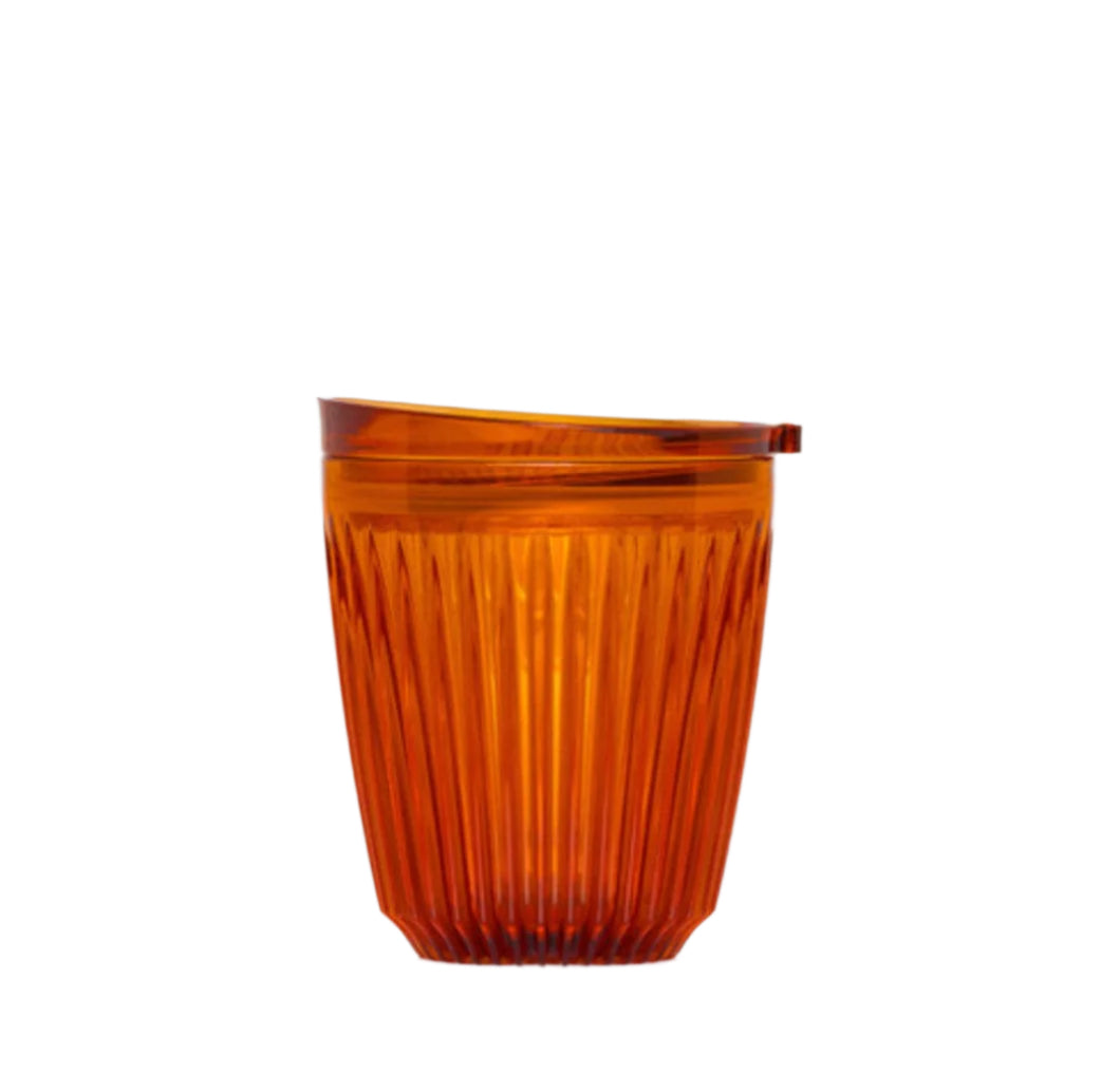 8oz HuskeeRenew Cup and Lid - Amber and Smoke Amber by huskee