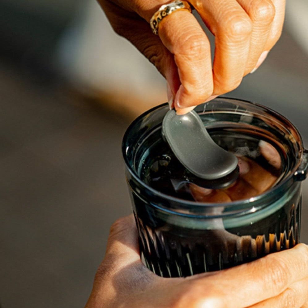 8oz HuskeeRenew Cup and Lid - Amber and Smoke by huskee