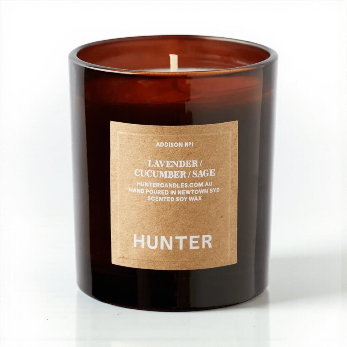 Addison Candle - lavender +cucumber + sage by Hunter