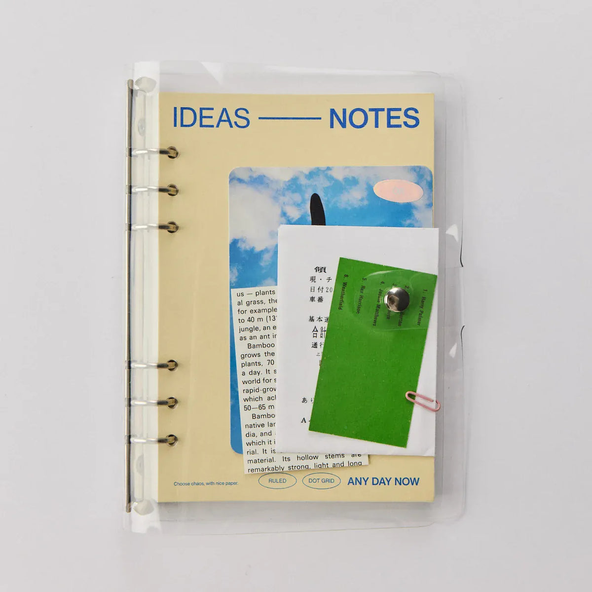 Any Day Now Any Thing Journal – A5 Refillable Journal CLEAR by Any Day Now