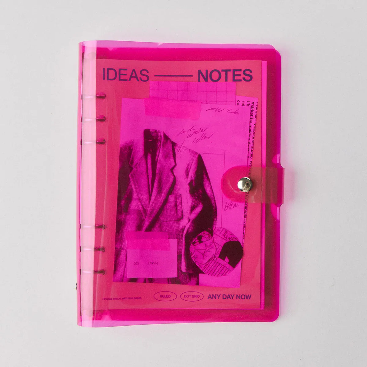 Any Day Now Any Thing Journal – A5 Refillable Journal HOT PINK by Any Day Now