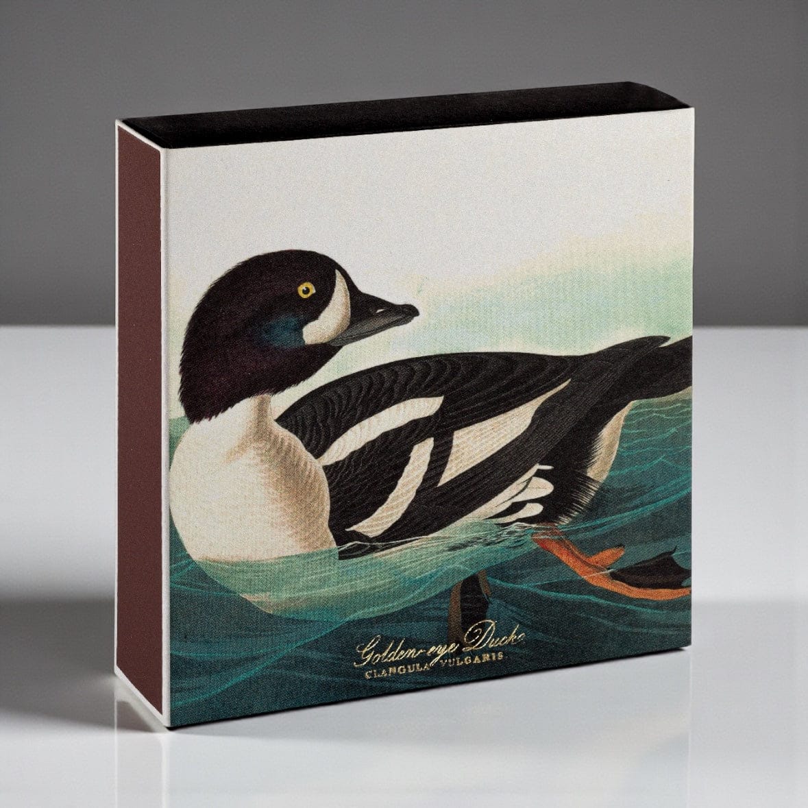Archivist Gallery Golden-Eye Duck Luxury Square Matchbox by Archivist Gallery | Australia