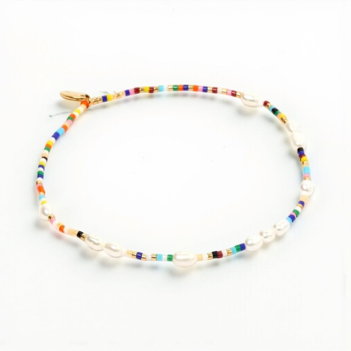 Arms of Eve Priscilla Pearl + Beaded Women's Anklet by Arms of Eve