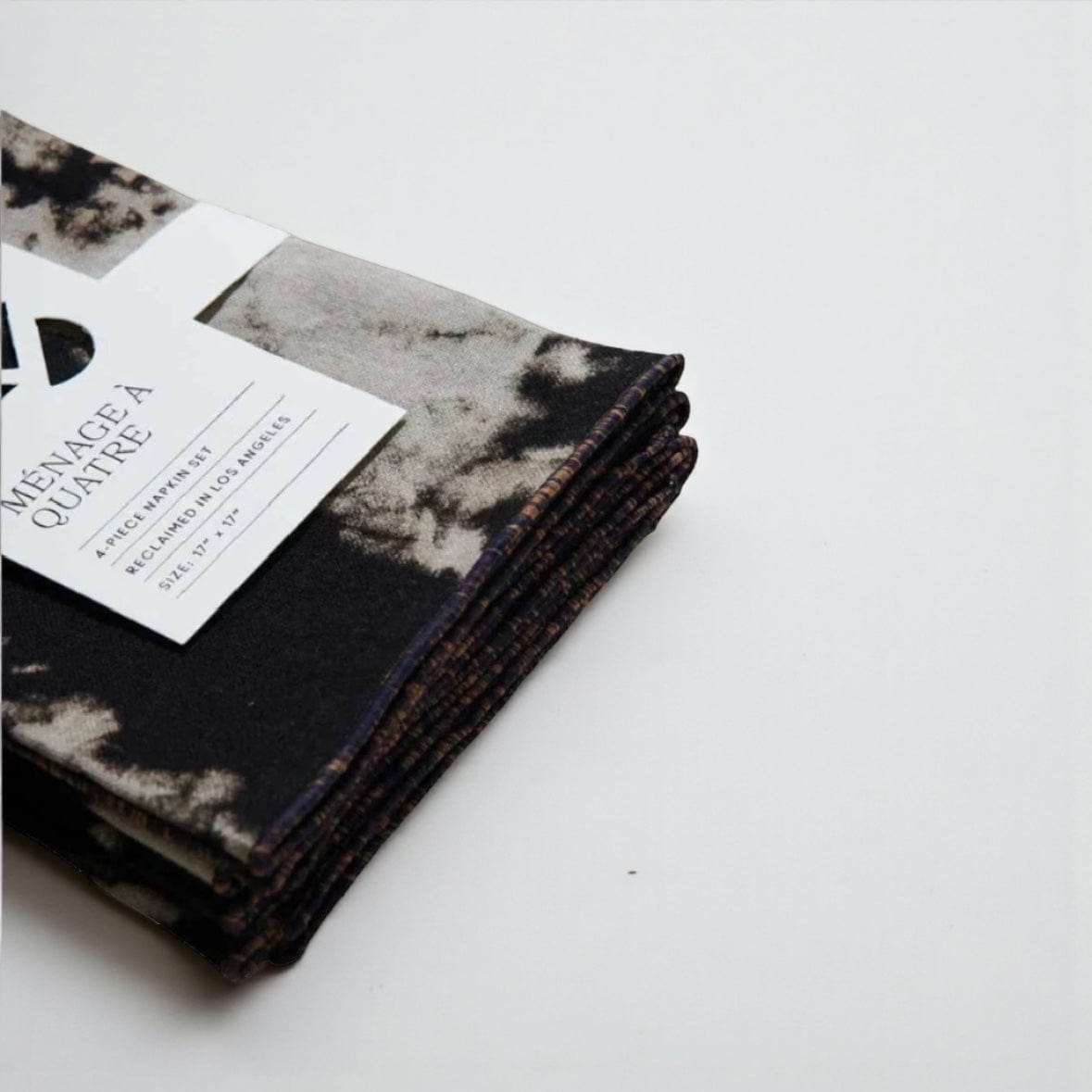 Atelier Saucier After Dark Linen Napkin Set of 4 After Dark Linen Napkin Set by Atelier Saucier