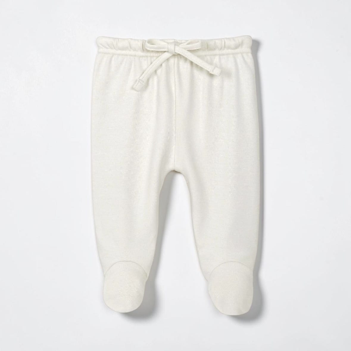 BABU Footed Leggings - Cream NEWBORN NB by Babu
