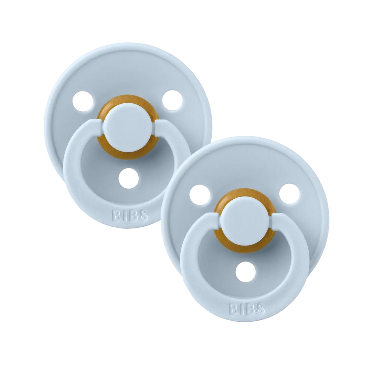 Baby Blue Dummy S1 Round (2pk) by Bibs
