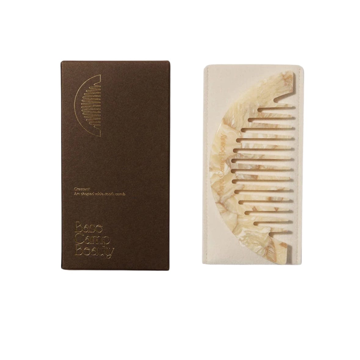Base Camp Beauty Hair Combs - Assorted Colours + Styles Crescent Comb Buttermilk by Base Camp Beauty