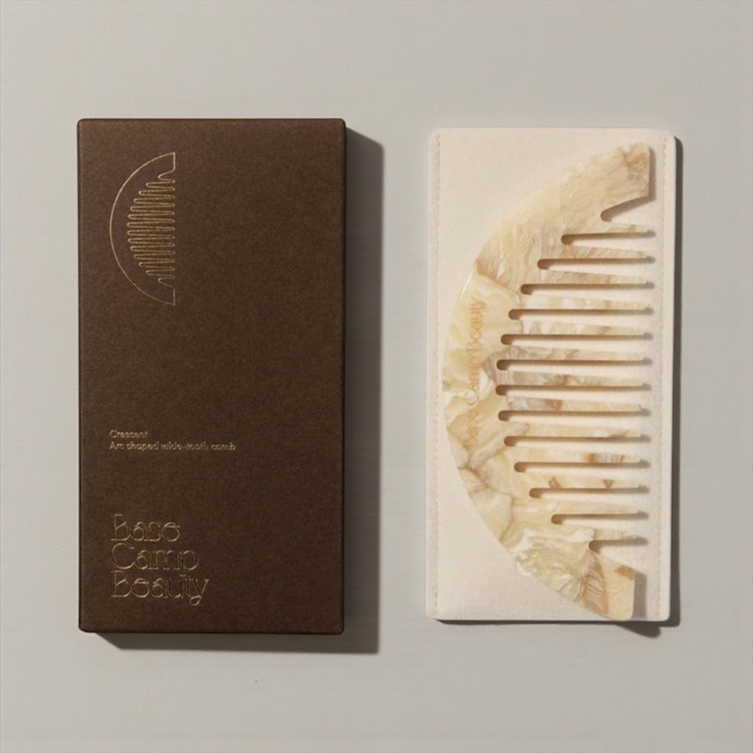 Base Camp Beauty Hair Combs - Assorted Colours + Styles Crescent Comb Buttermilk by Base Camp Beauty