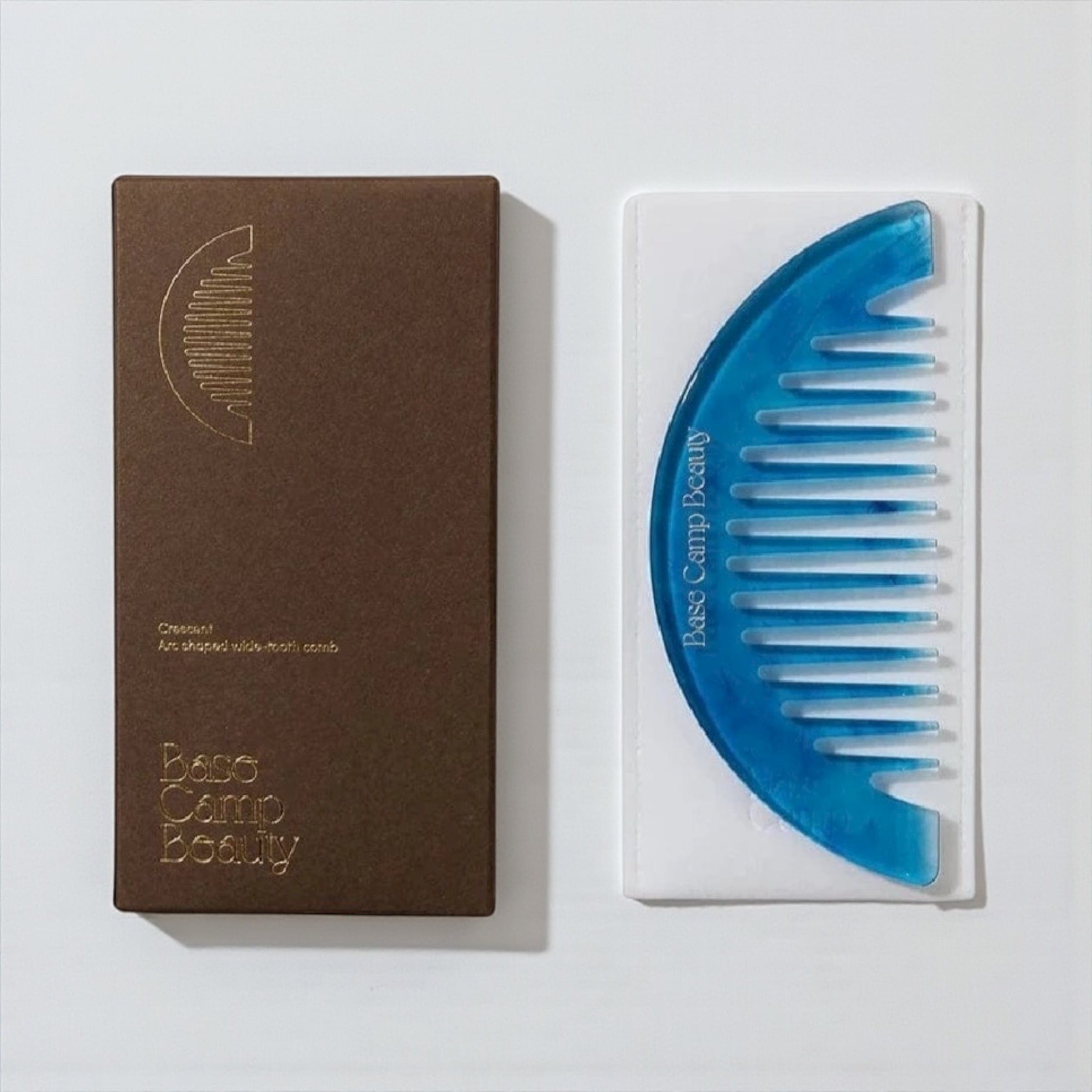 Base Camp Beauty Hair Combs - Assorted Colours + Styles Cresent Comb Marine by Base Camp Beauty