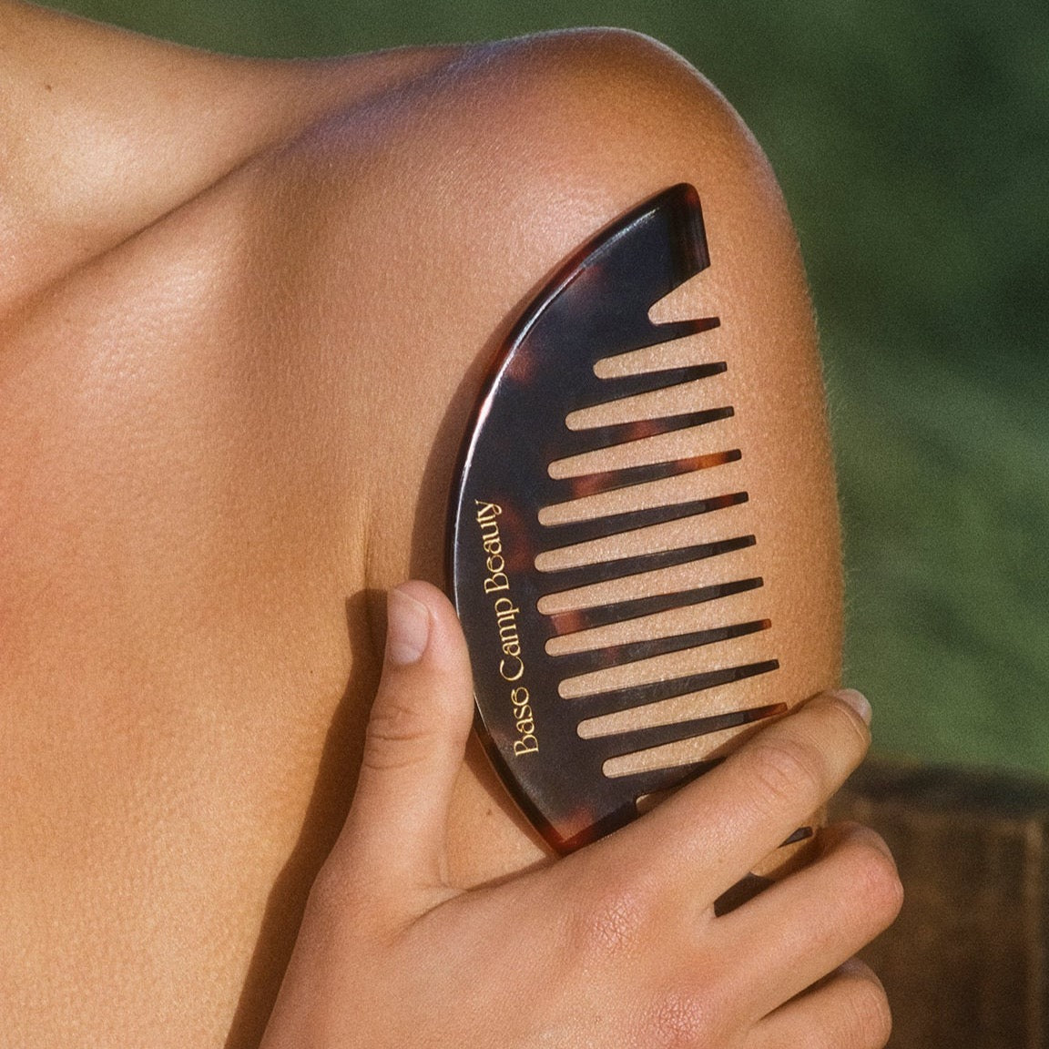 base camp combs Crescent Comb Tortoise by Base Camp Beauty