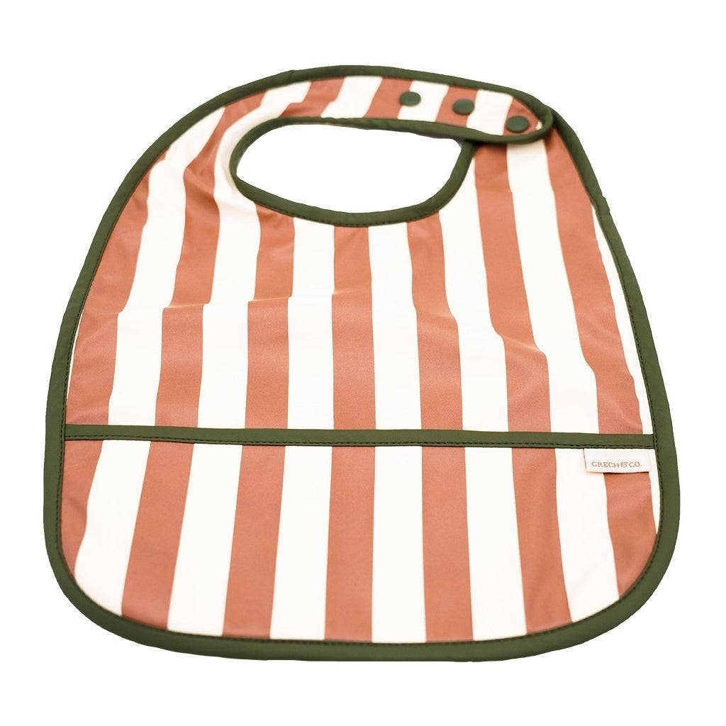 Basic Bib - Stripes Atlas + Tierra: One-size by GRECH & CO.