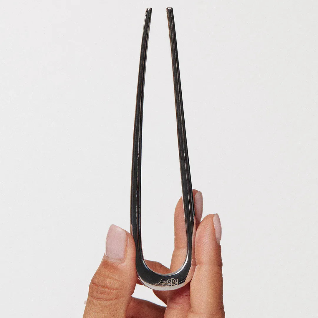 BCB × Amelie Teje 'The Astra' French Hair Pin – Silver by Base Camp Beauty
