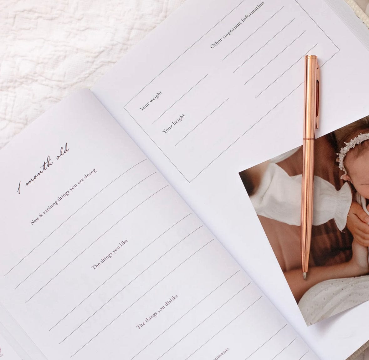 Bebe Baby Book with Keepsake Box and Pen in 3 Colours by Truly Amor
