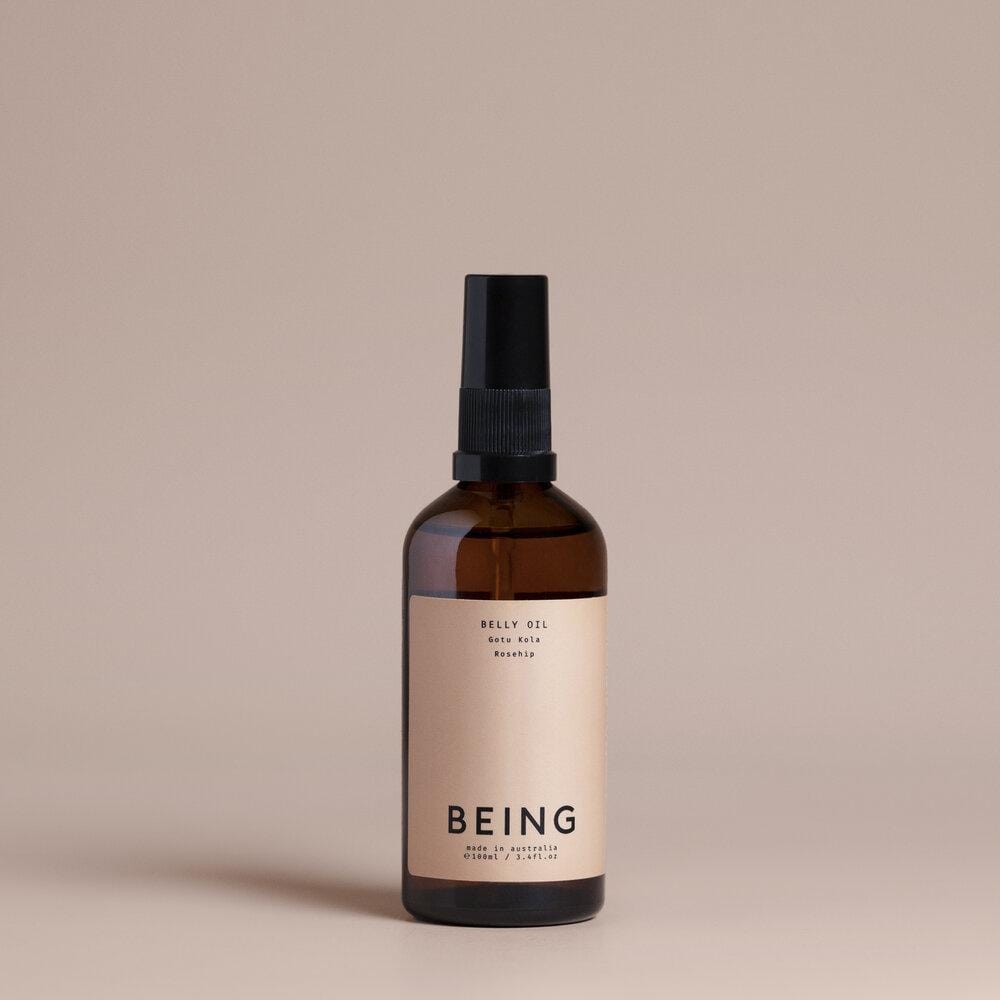 belly oil by Being Skincare