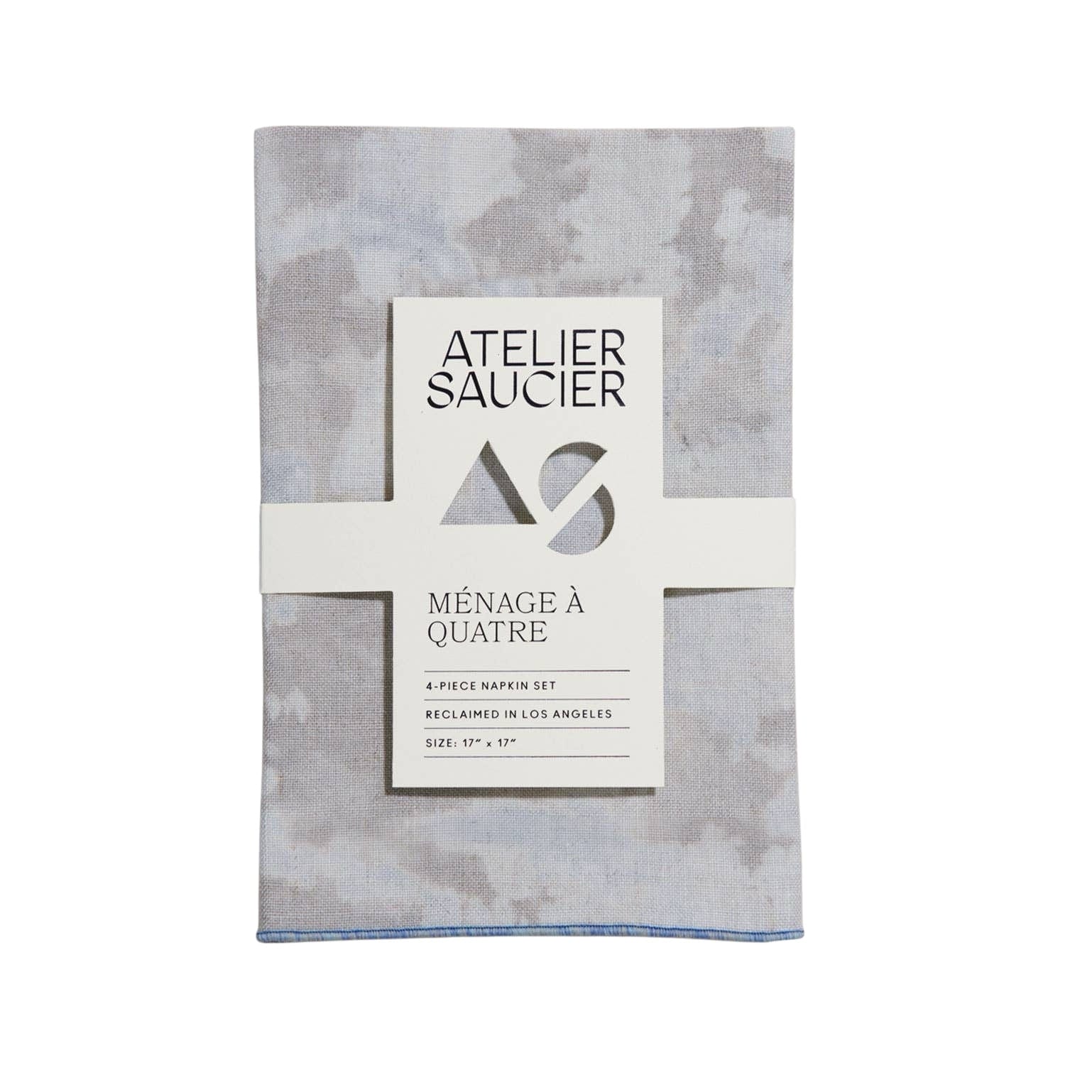 Blue Sky Linen Napkin Set by ATELIER SAUCIER
