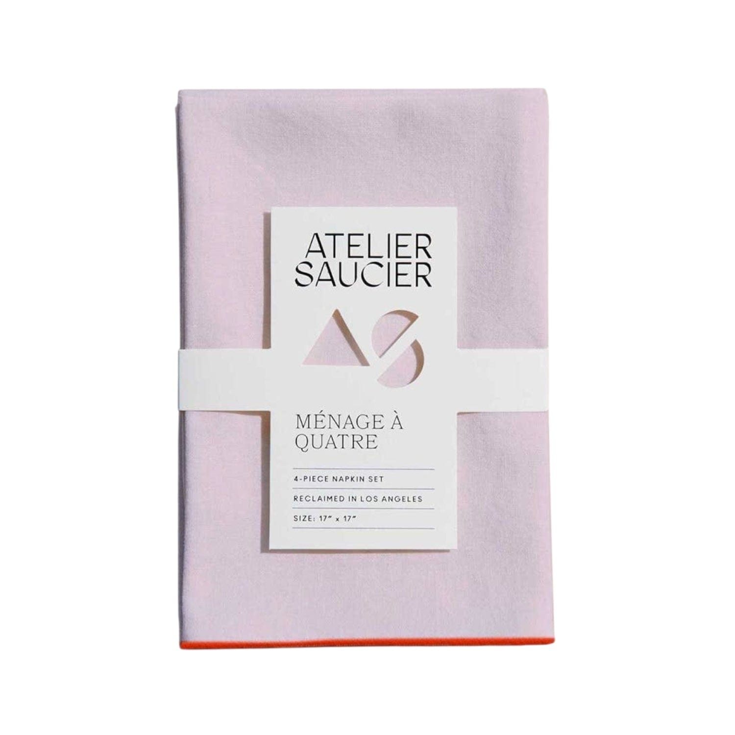 Blush Linen Orange Napkin Set by ATELIER SAUCIER