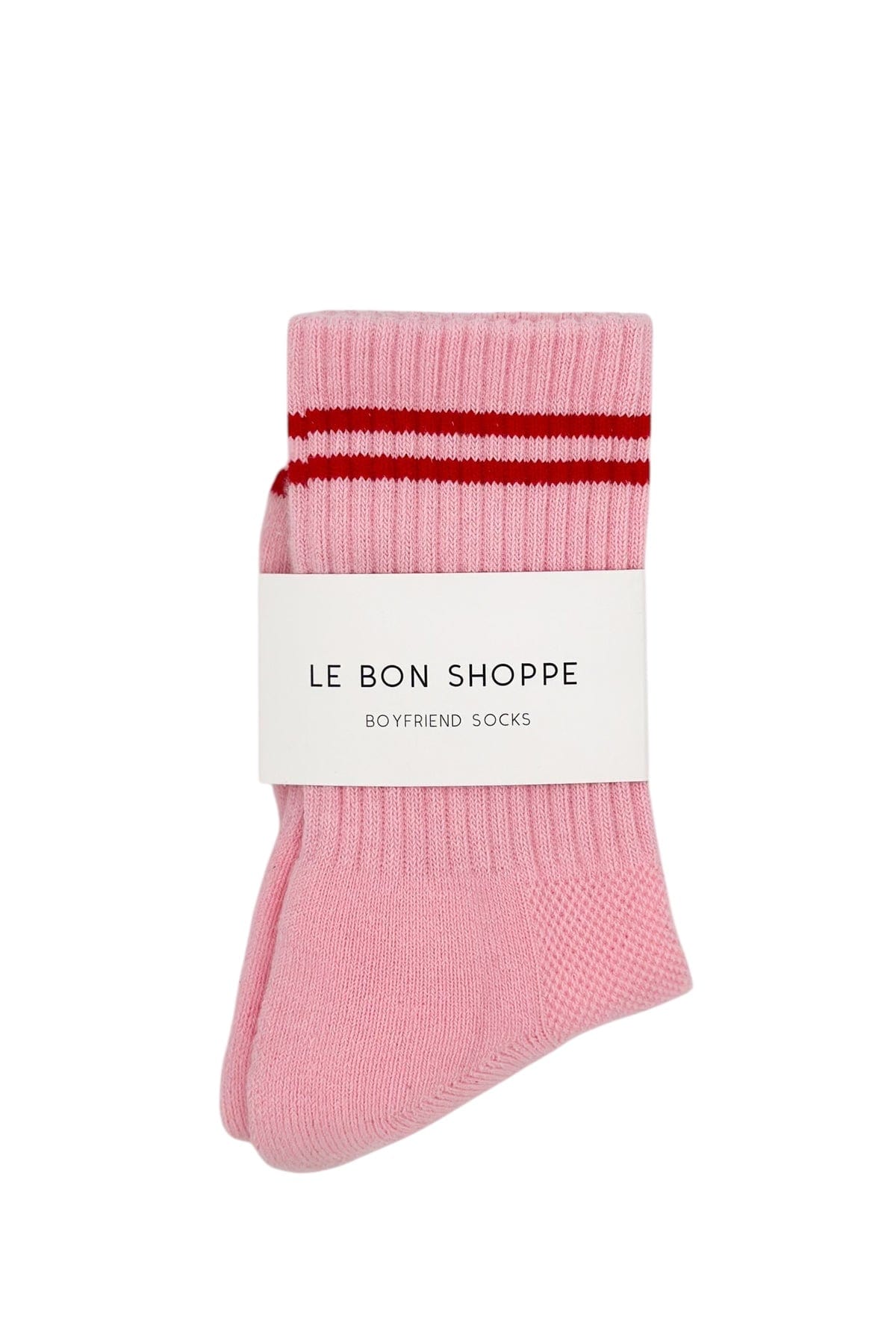 Boyfriend Socks Amour Pink by Le Bon Shoppe