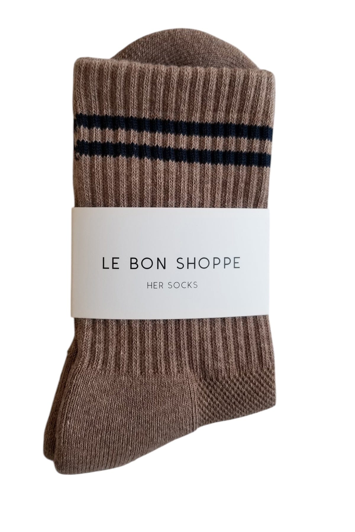 Boyfriend Socks Cocoa by Le Bon Shoppe