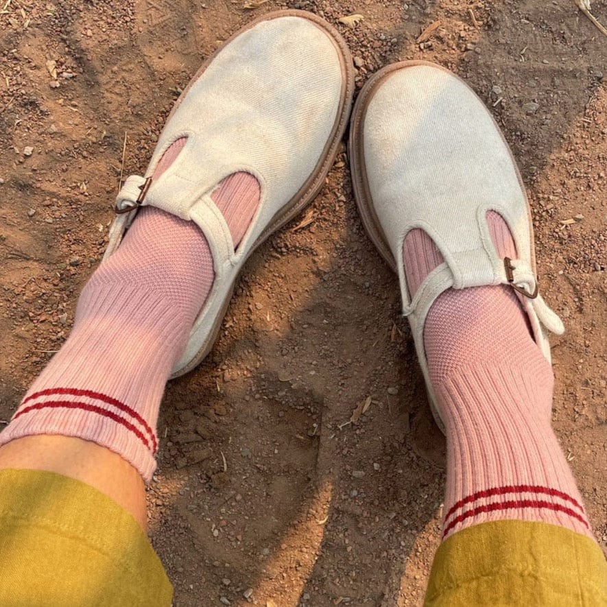 Boyfriend Socks For Her in 9 Colours Vintage Pink by Le Bon Shoppe