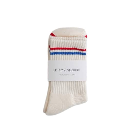 Boyfriend Socks Milk by Le Bon Shoppe