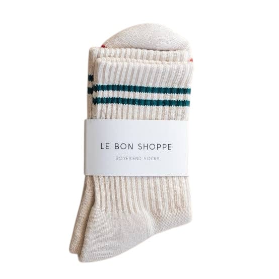 Boyfriend Socks Oatmeal by Le Bon Shoppe