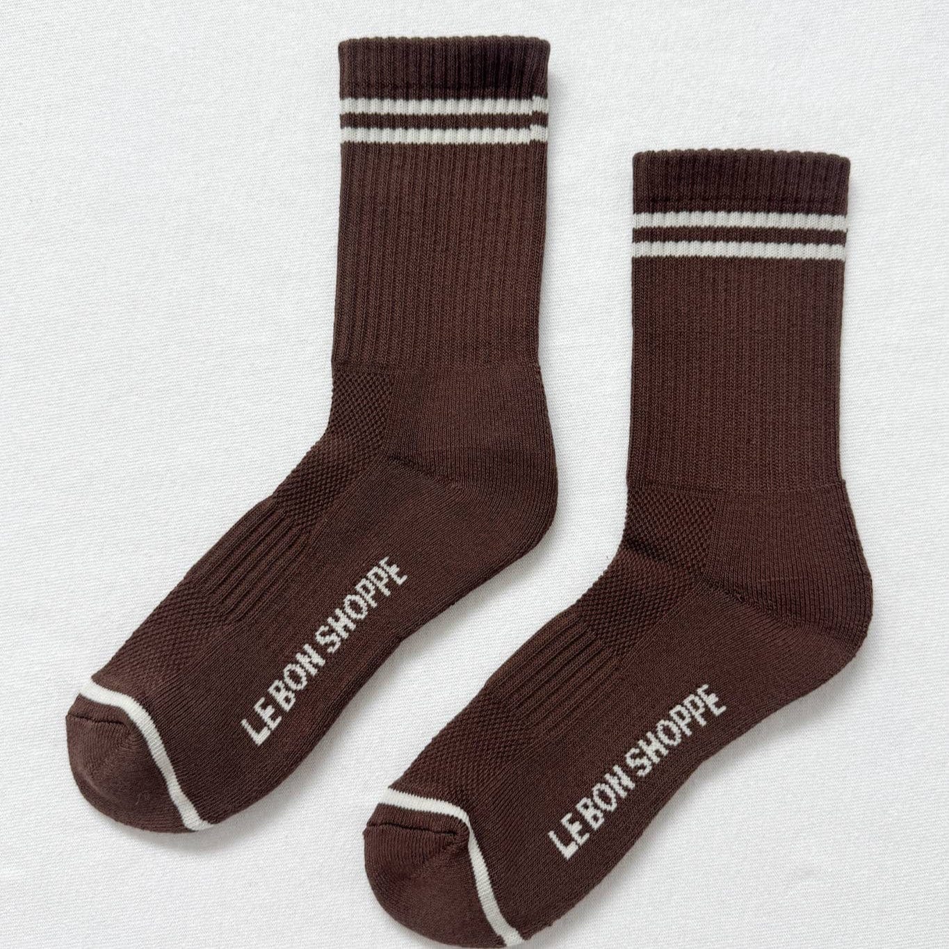Boyfriend Socks Wood by Le Bon Shoppe