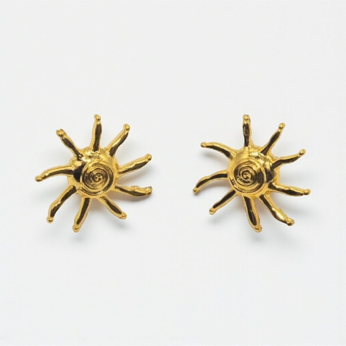 Briwok Tangalooma Sun Studs in Gold by Briwok