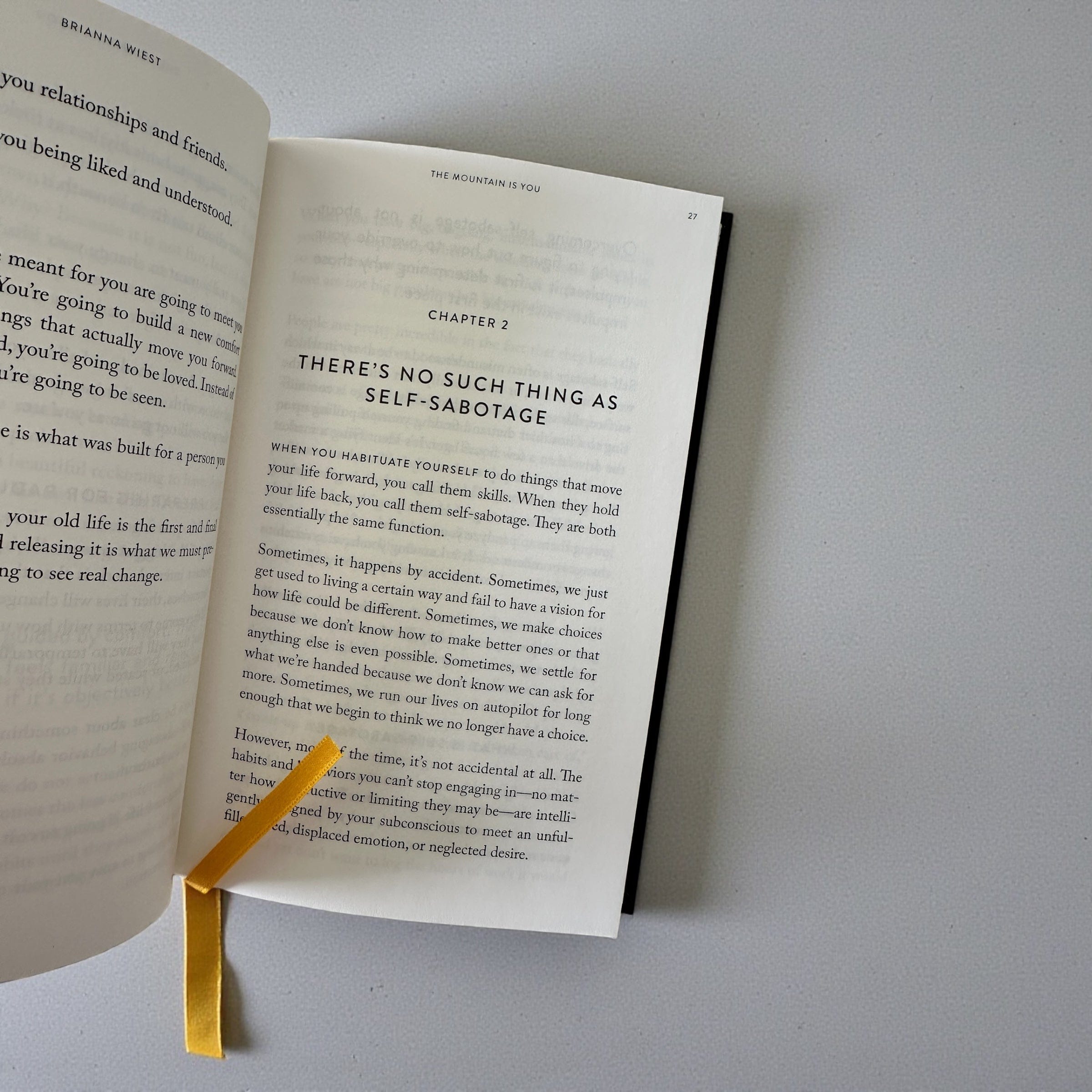 By Brianna Wiest The Mountain Is You - Hard Cover Edition by Thought Catalog