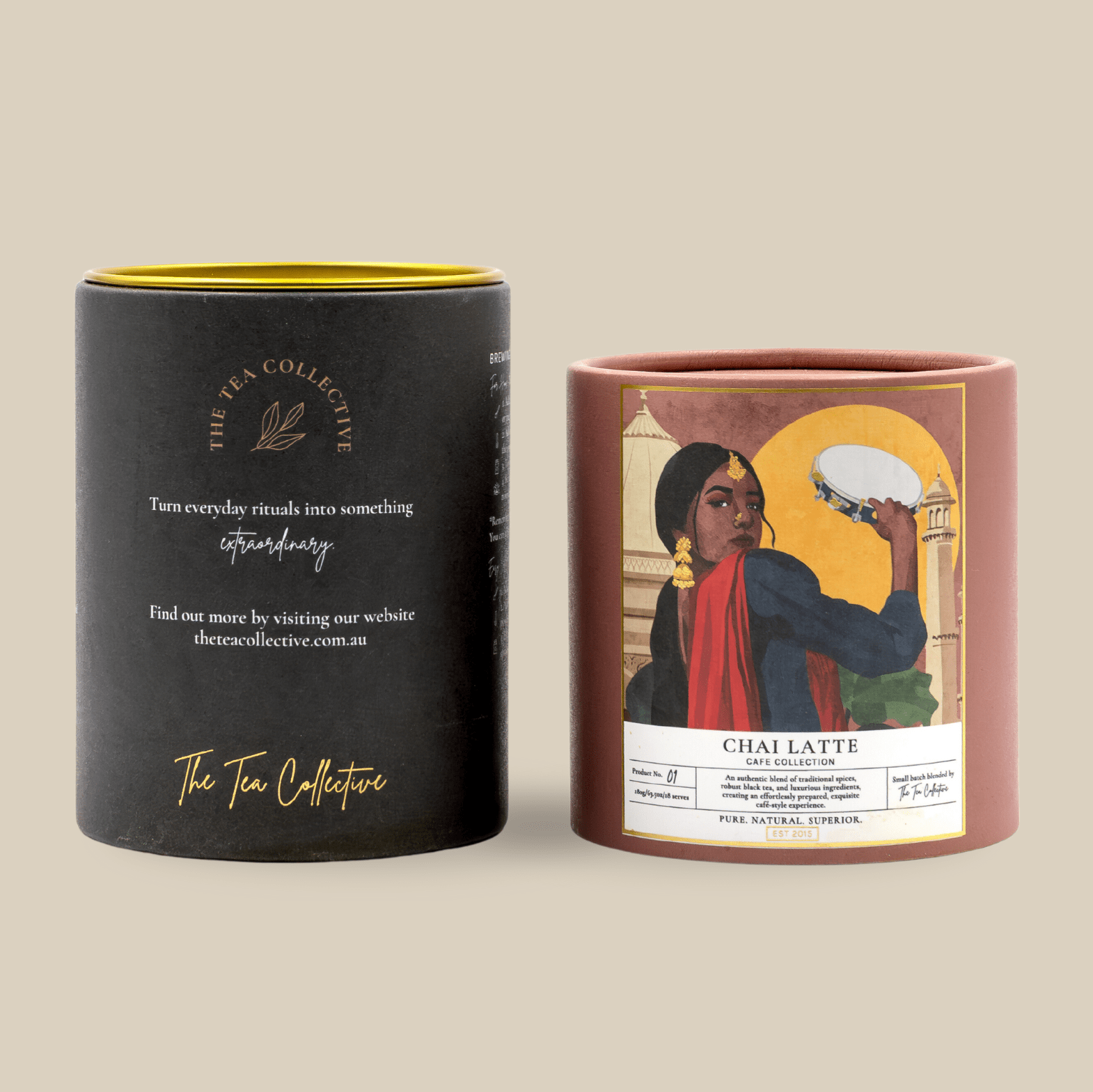 Chai Latte Powder - Boutique Cylinder by The Tea Collective