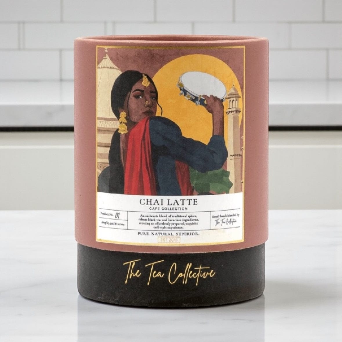 Chai Latte Powder in Boutique Cylinder by The Tea Collective