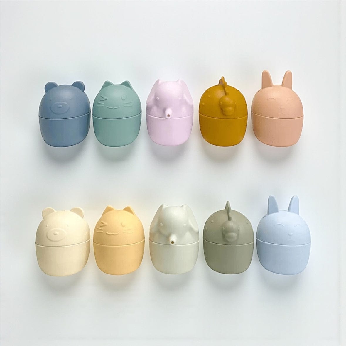 Cherub Baby Silicone Squeeze and Squirt Bath Toys 5pk in Ocean or Dusk by Cherub Baby