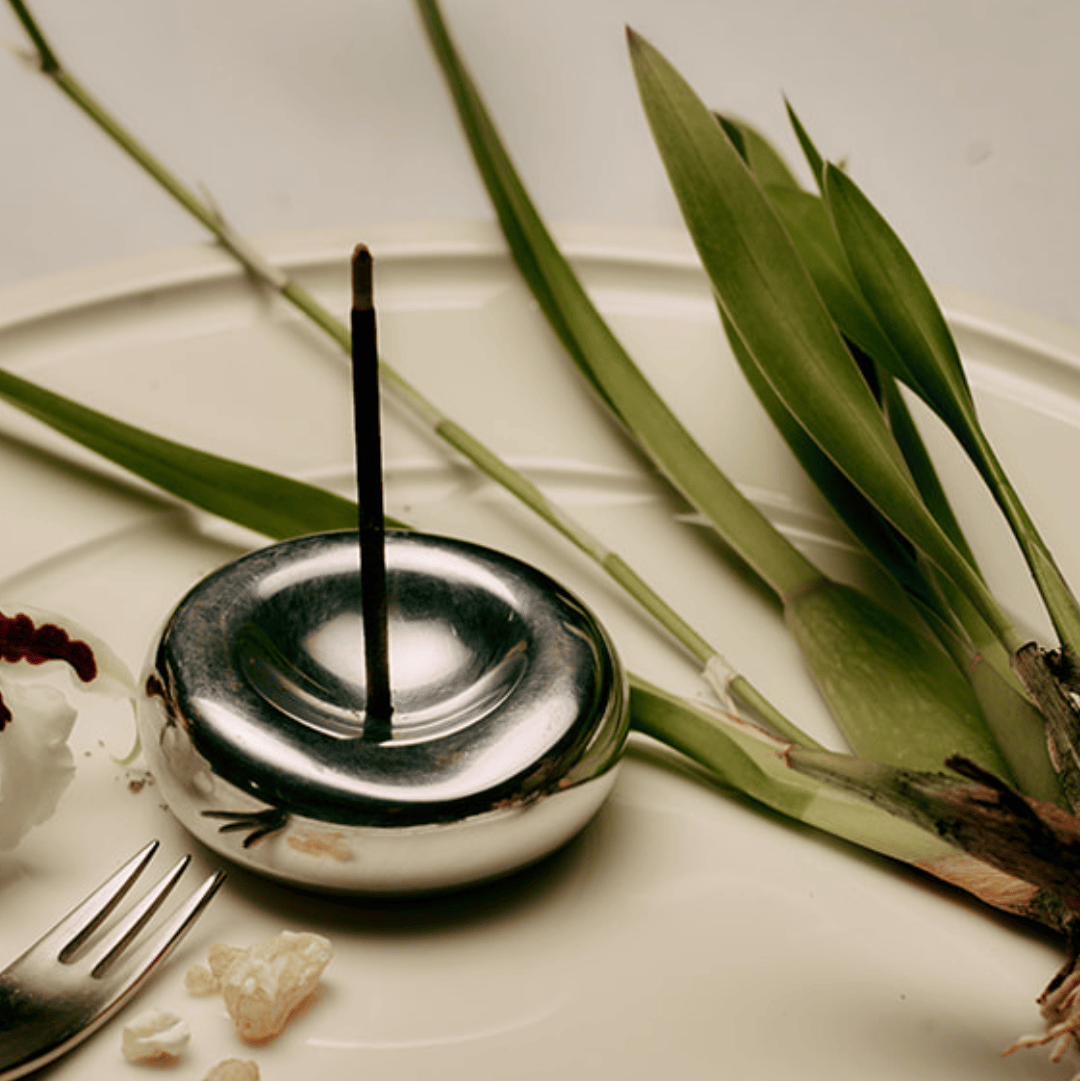 Chrome Incense Holder by Gentle Habits