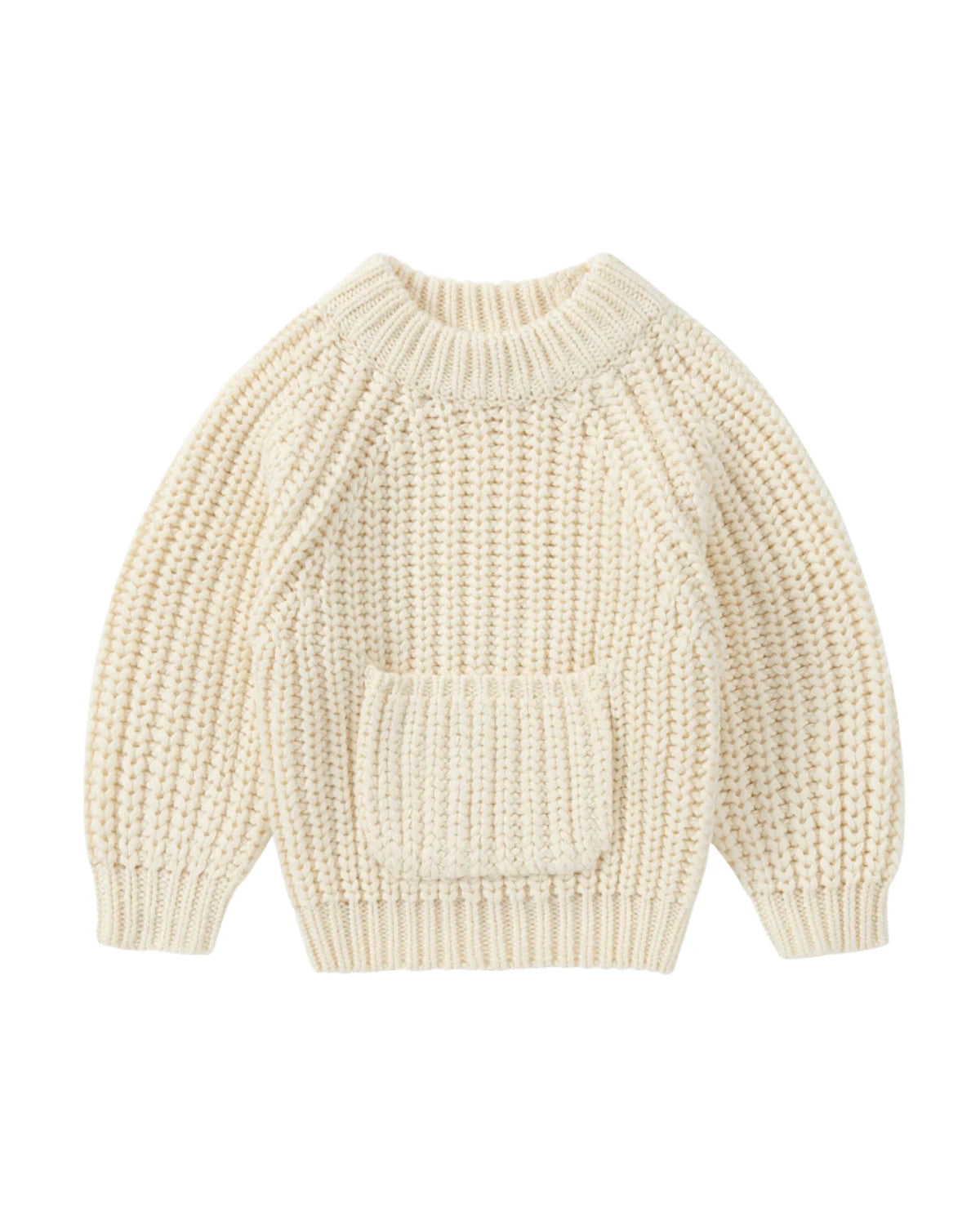 Chunky Knit Pullover in 2 Colours Bone by Susukoshi