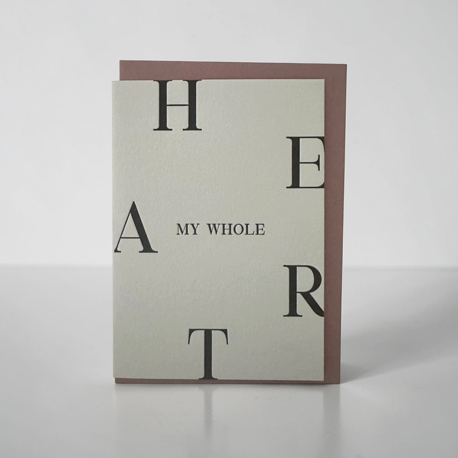 Clare Bernadette Greeting Cards - Handmade in Australia My Whole Heart by Clare Bernadette