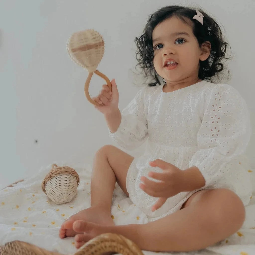 Classic Rattan Baby Rattle by Classical Child