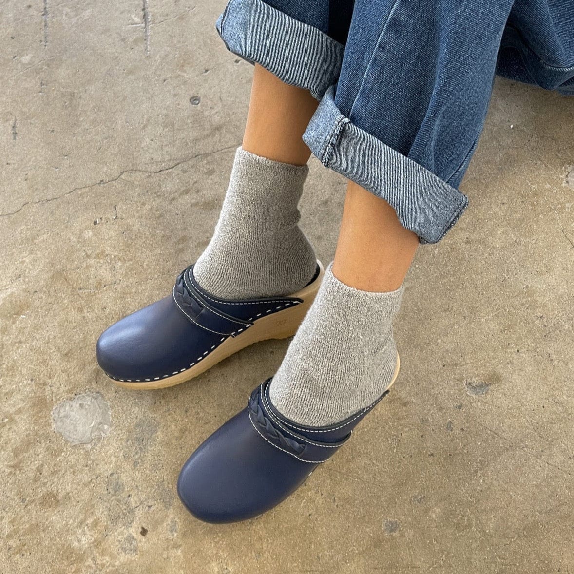 Cloud Terry Socks For Her in 10 Colours HEATHER GREY by Le Bon Shoppe