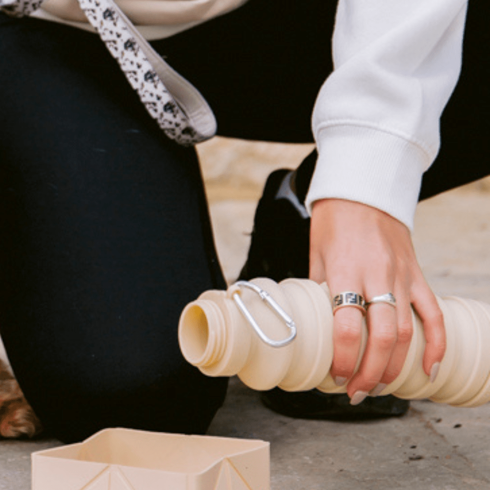 Collapsible Water Bottle - Nude by Cocopup London