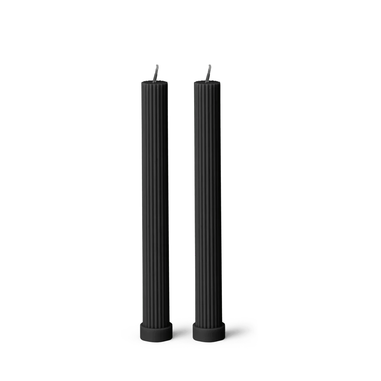 Column Pillar Candle Duo / Black by Black Blaze