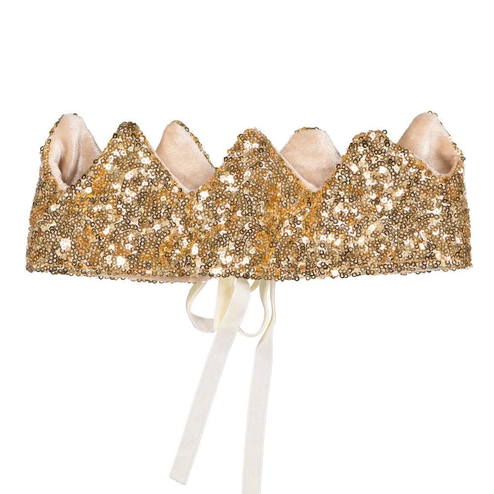 Crown - gold sequins by Luciole et Petit Pois