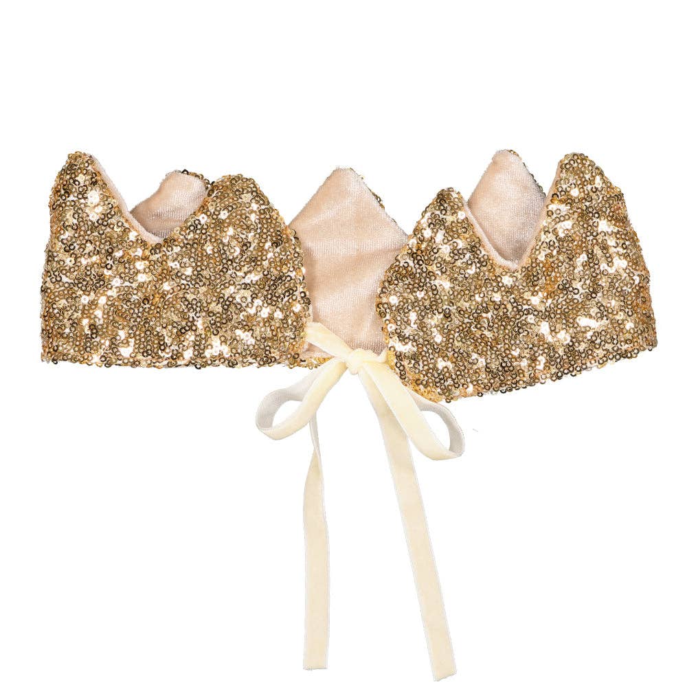 Crown - gold sequins by Luciole et Petit Pois