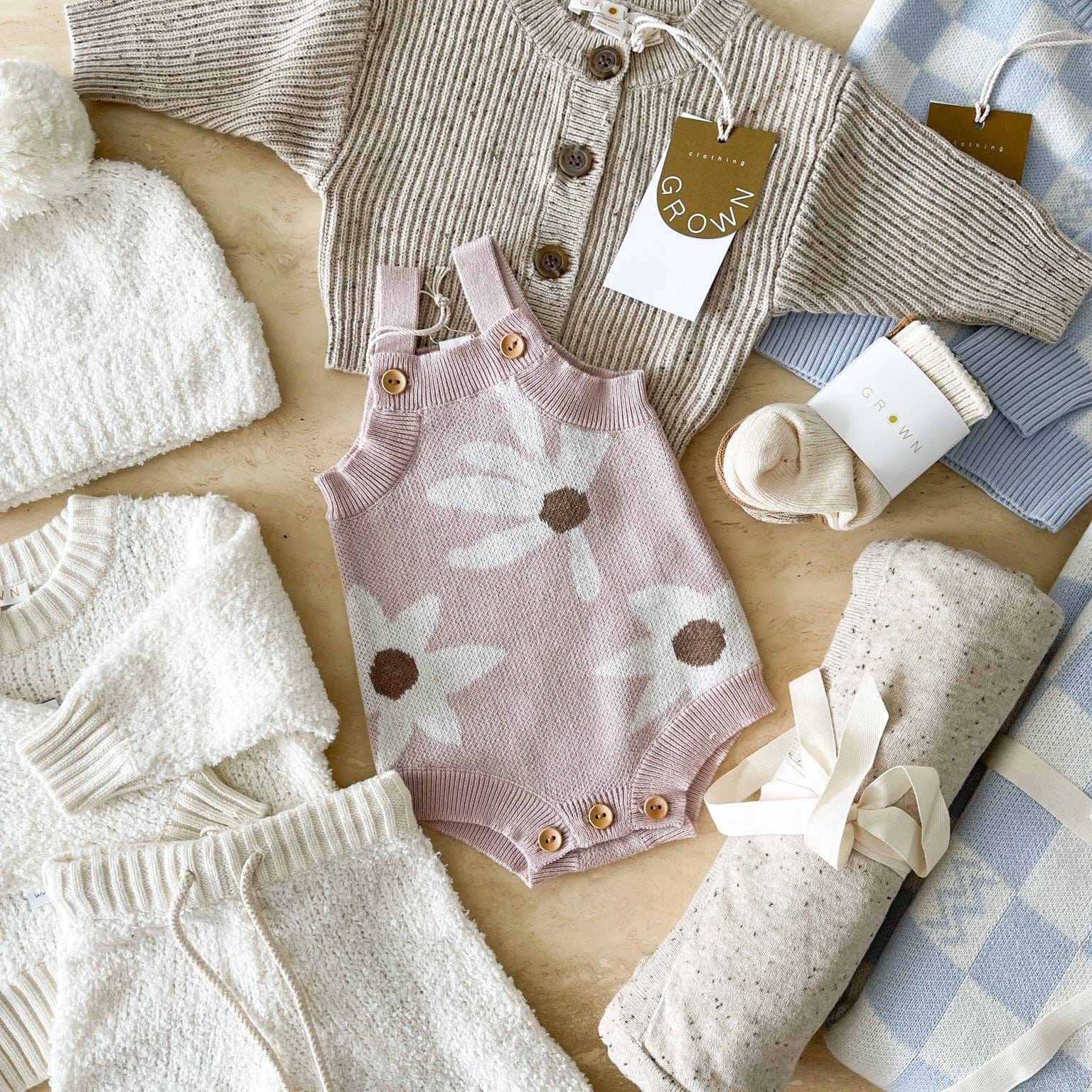 daisy dot romper by Grown