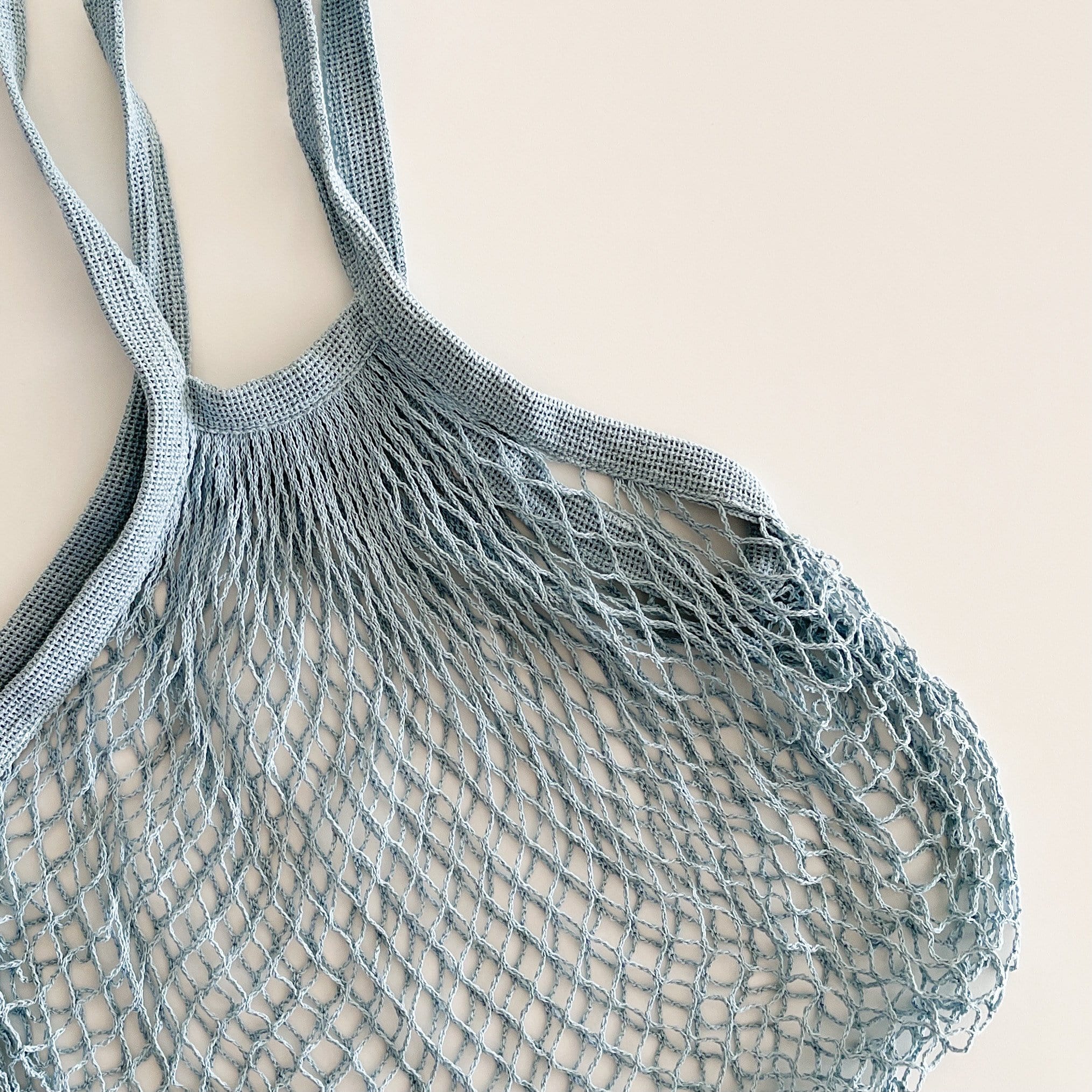 eco string bag. asst colours Blue by sachi