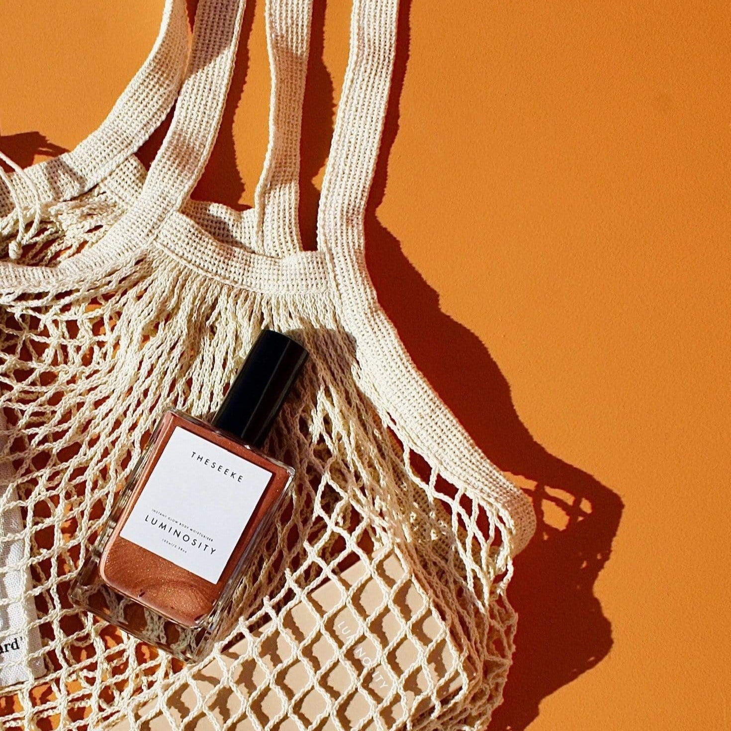 eco string bag. asst colours Natural by sachi