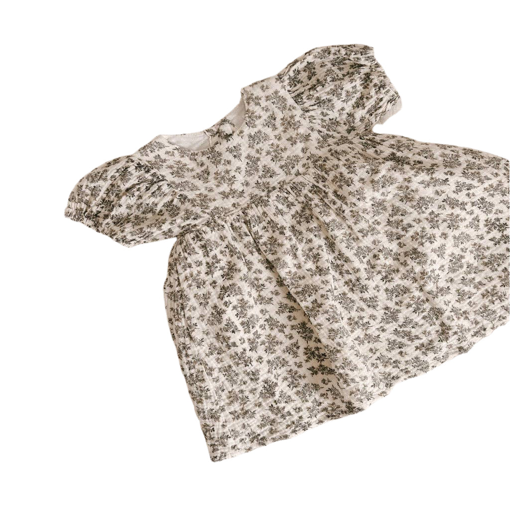 Ellery Dress in Oak Floral: 2 year by blue daisy