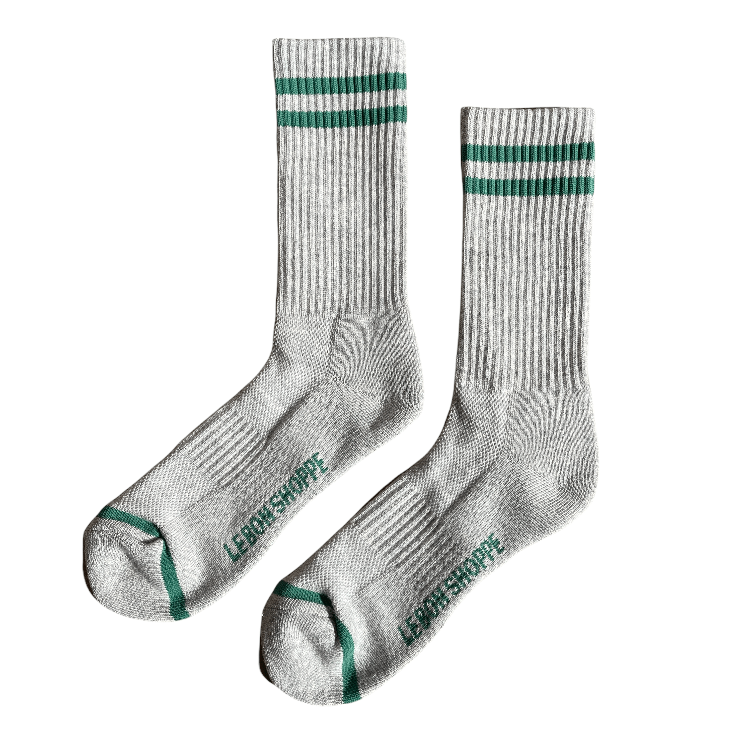 Extended Boyfriend Socks -  4 Colours Grey by Le Bon Shoppe