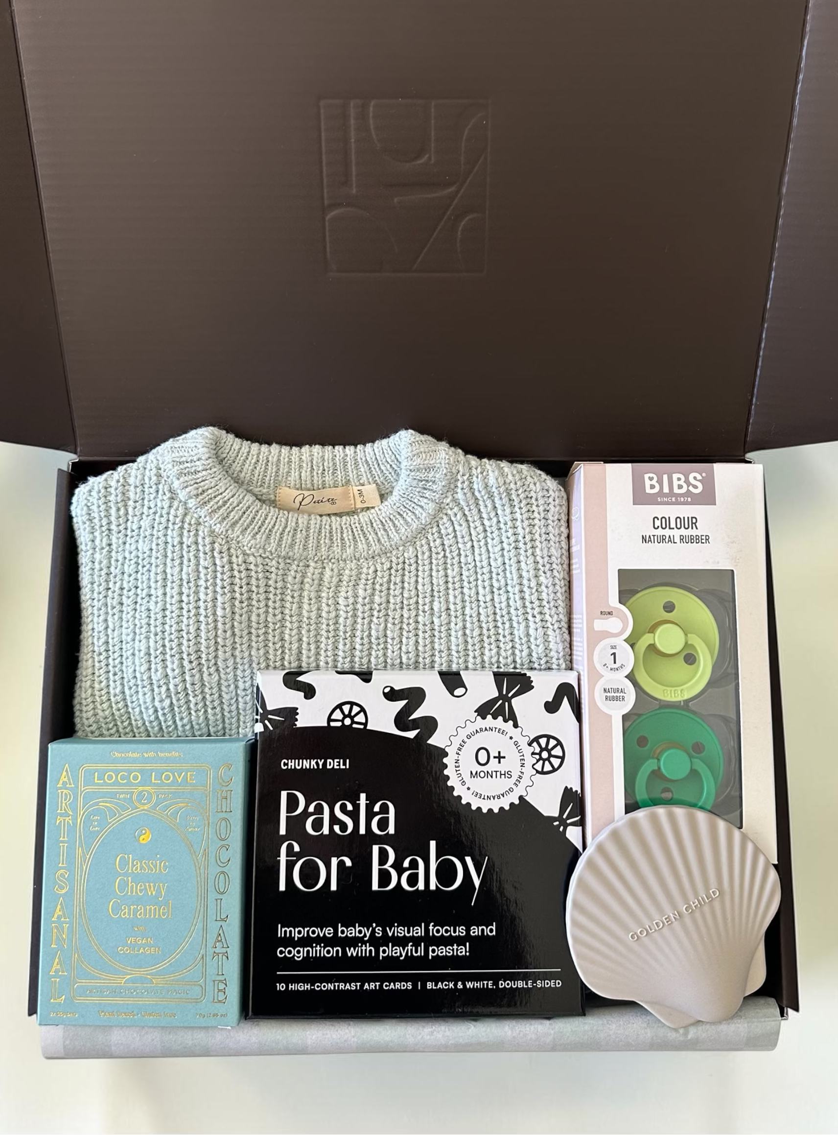 First Chapters – Blue New Baby Gift Box by Claya