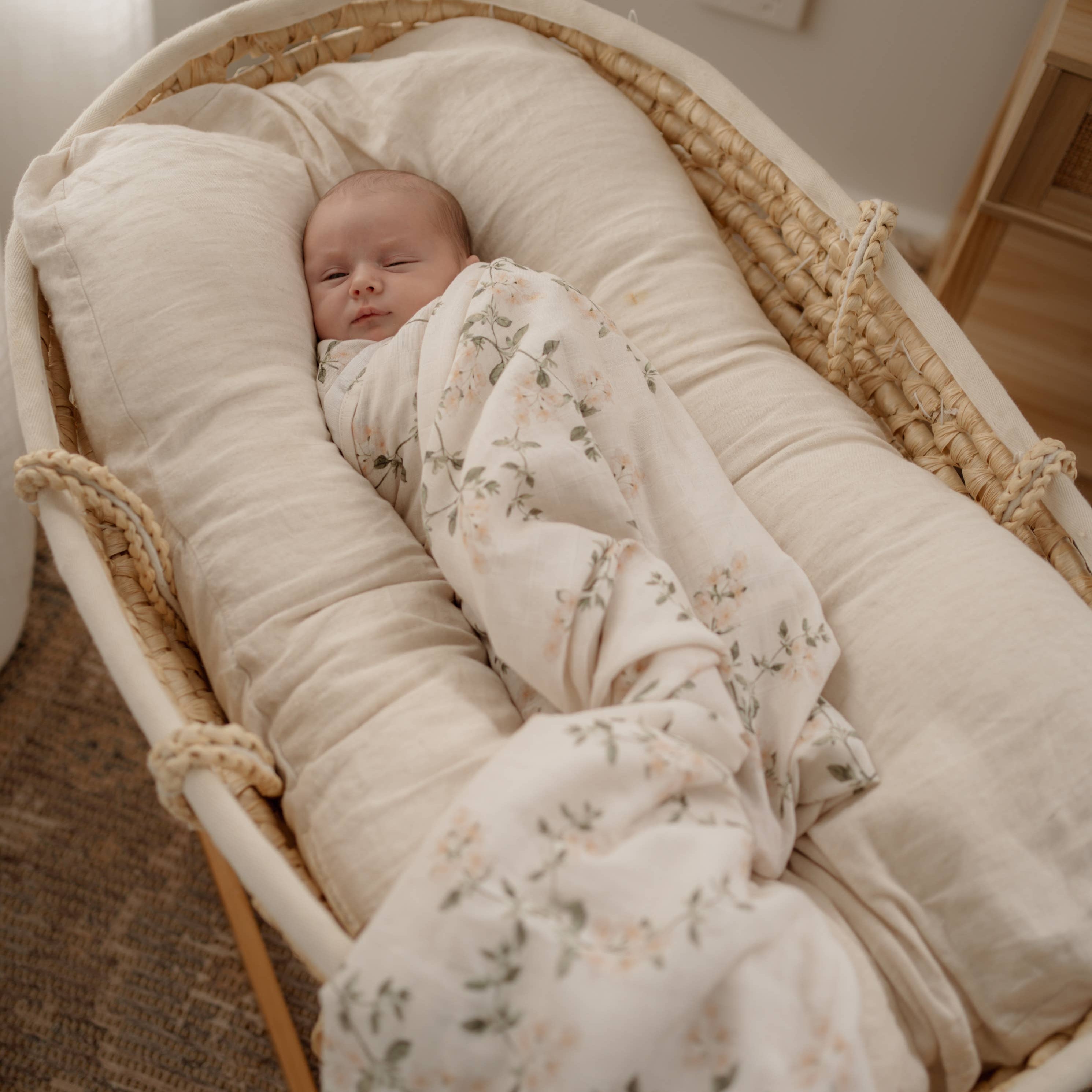 Fleur Blanche Swaddle Wrap by Pop Ya Tot
