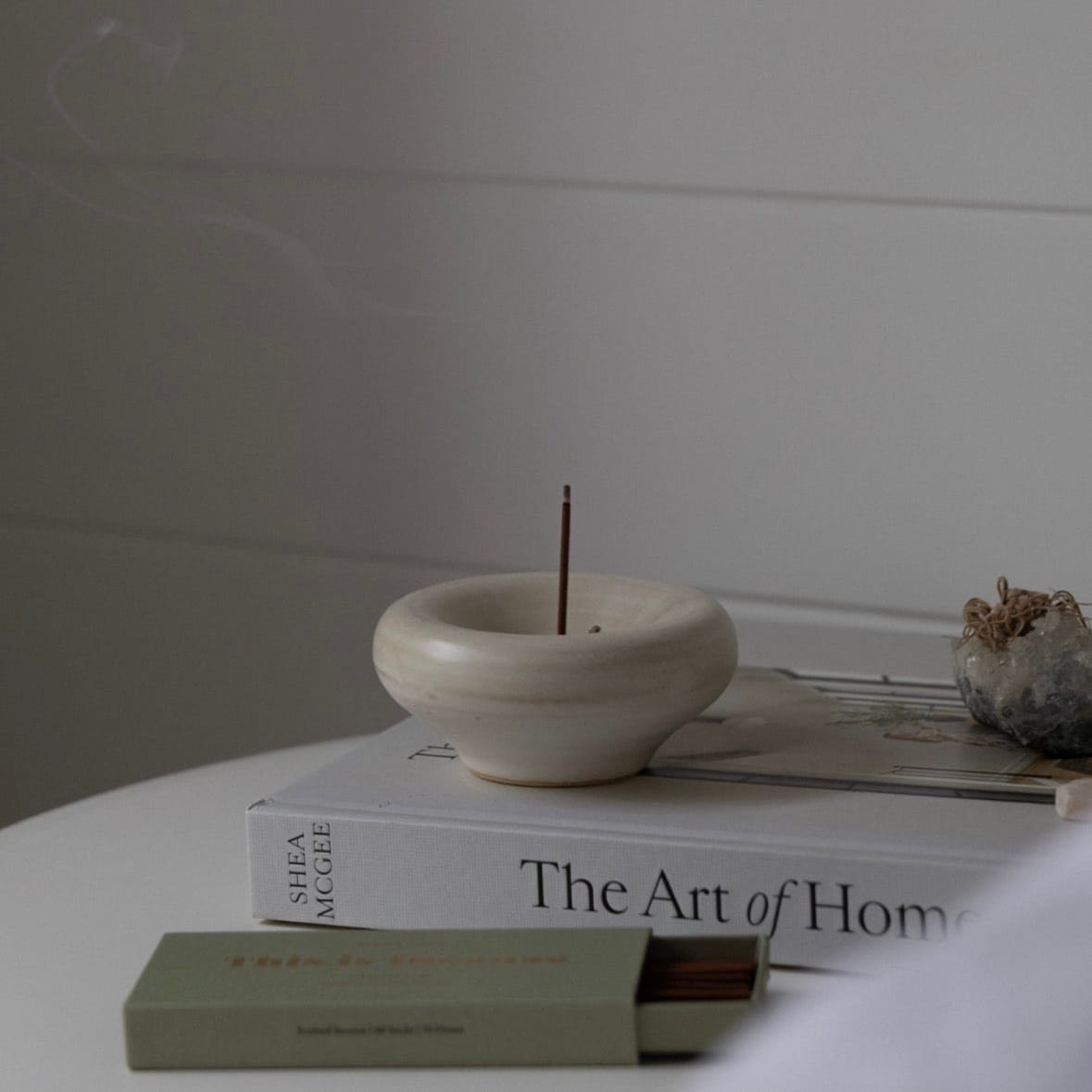 Gentle Habits The Vessel Incense Holder - Cream Ceramic by Gentle Habits