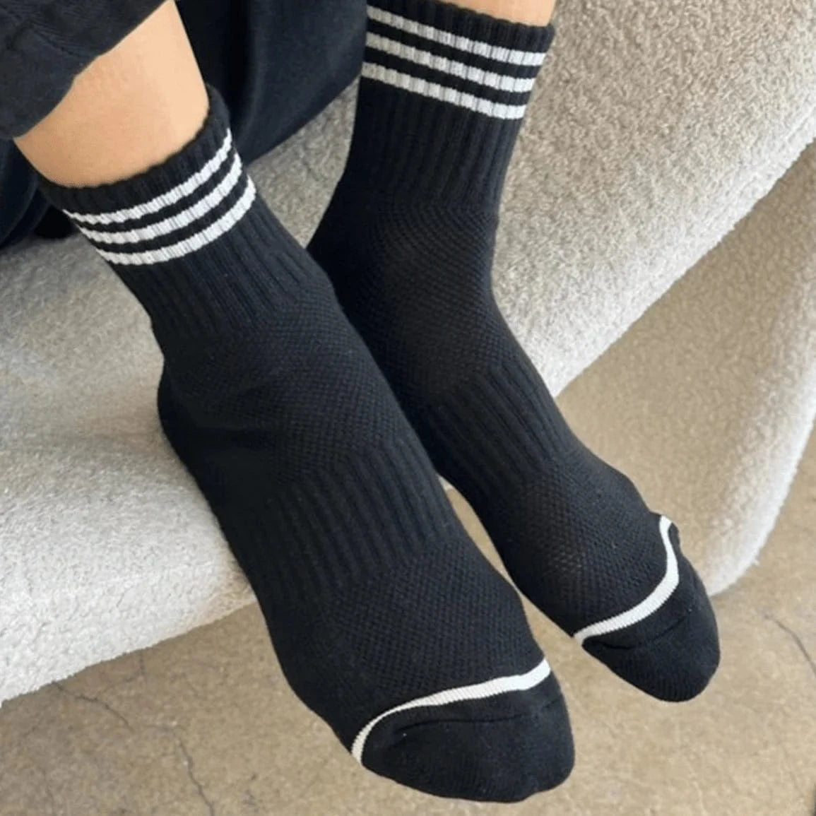 Girlfriend Socks for Her Black by Le Bon Shoppe