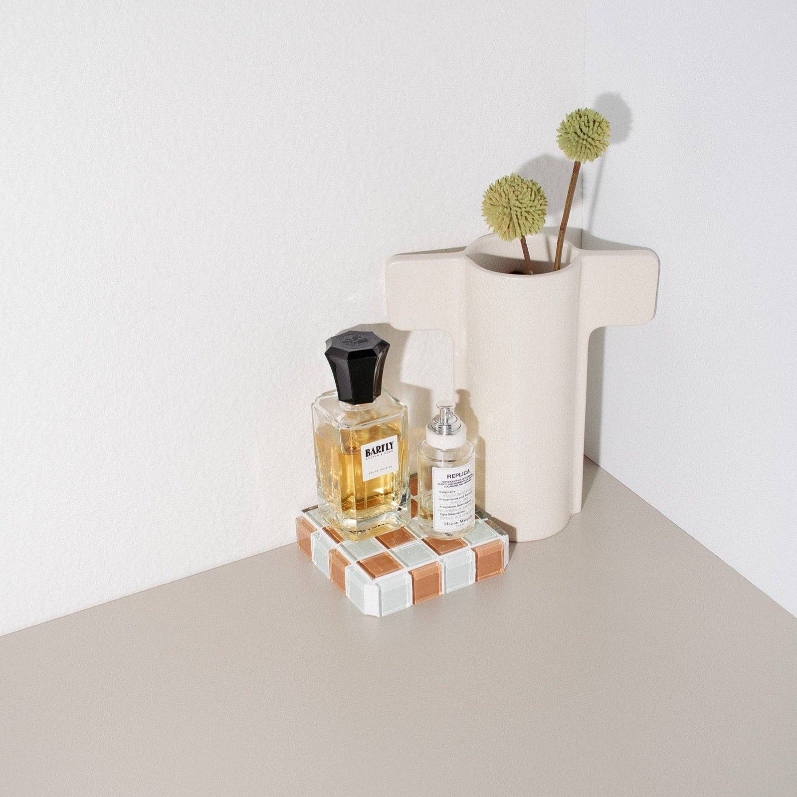 GLASS TILE CUBE - Caramel Macchiato by Subtle Art Studios